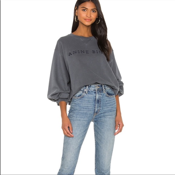 New Nwt Anine Bing Esme Sweatshirt 
